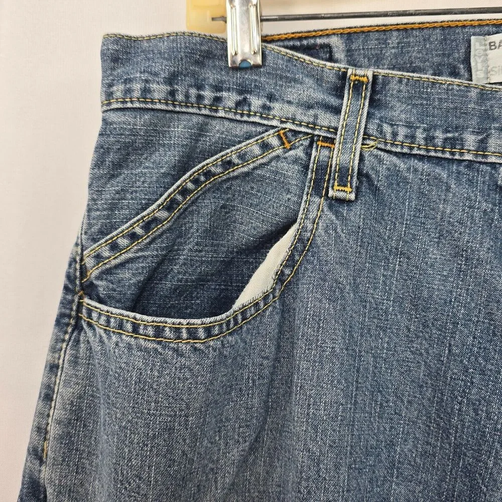 Vintage 90s Levis Silvertab Baggy Jeans Men Size 33x34 Blue Wide Leg Medium Wash